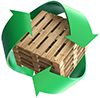 Logo recyclage palette en bois nantes